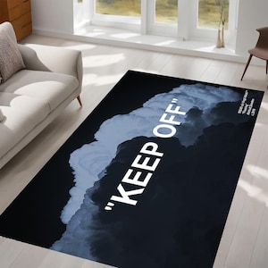 Keep Off-matta, Off-matta, Molnmatta, Konstmatta, Area Matta, Modern Matta, Golvdekor, Heminredning, Kontor, Sovrum, Vardagsrum, Present till henne, Honom
