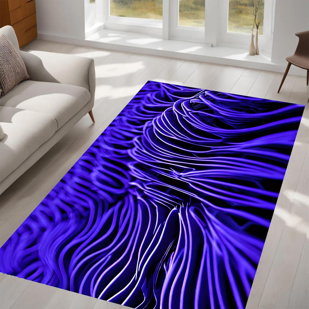 Abstract Flow Rug Bold Waves Dynamic 3D Design Contemporary Art abstract-flow-rug-bold-waves-dynamic-3d-design-contemporary-art
