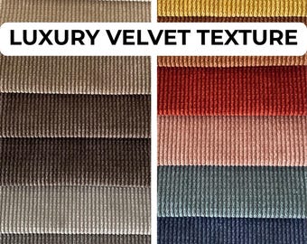 Tela de tapicería de terciopelo cortada a medida, tela de terciopelo acanalada gruesa y afelpada, material resistente para sofás y sillas, tela texturizada para muebles modernos.