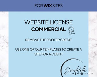 Modele Wix z komercyjną licencją