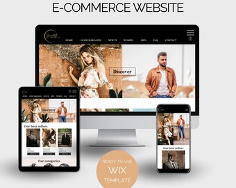 Szablon witryny Wix - Szablon Wix, Motyw Wix, Motyw bloga, Witryna UrbanChic, Kreatywny motyw witryny, E-commerce, Motyw sklepu, Nowoczesny, Ubrania