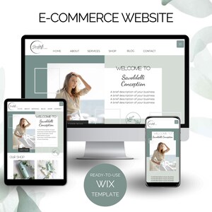 Wix Website Template - Wix Template, Wix Theme, Blog Theme, Bloom Website, Creative Web Theme, E-commerce, Shop Theme, Modern, Flowers