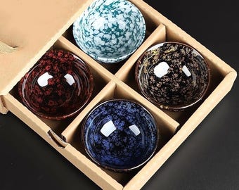 Aazon.co | Handade Tenokus Lotus Tea Cups Set, Traditional Chinese - View #8