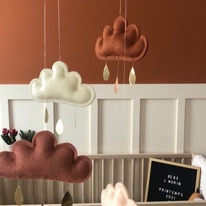 Mobile Bebe Terracotta Mobile Nuage Rouille Etsy Canada Mobile Bebe Terracotta Mobile Nuage Rouille Etsy Canada
