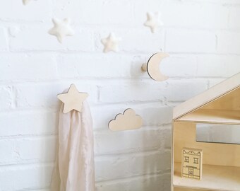 Patere Bois Enfant Etsy