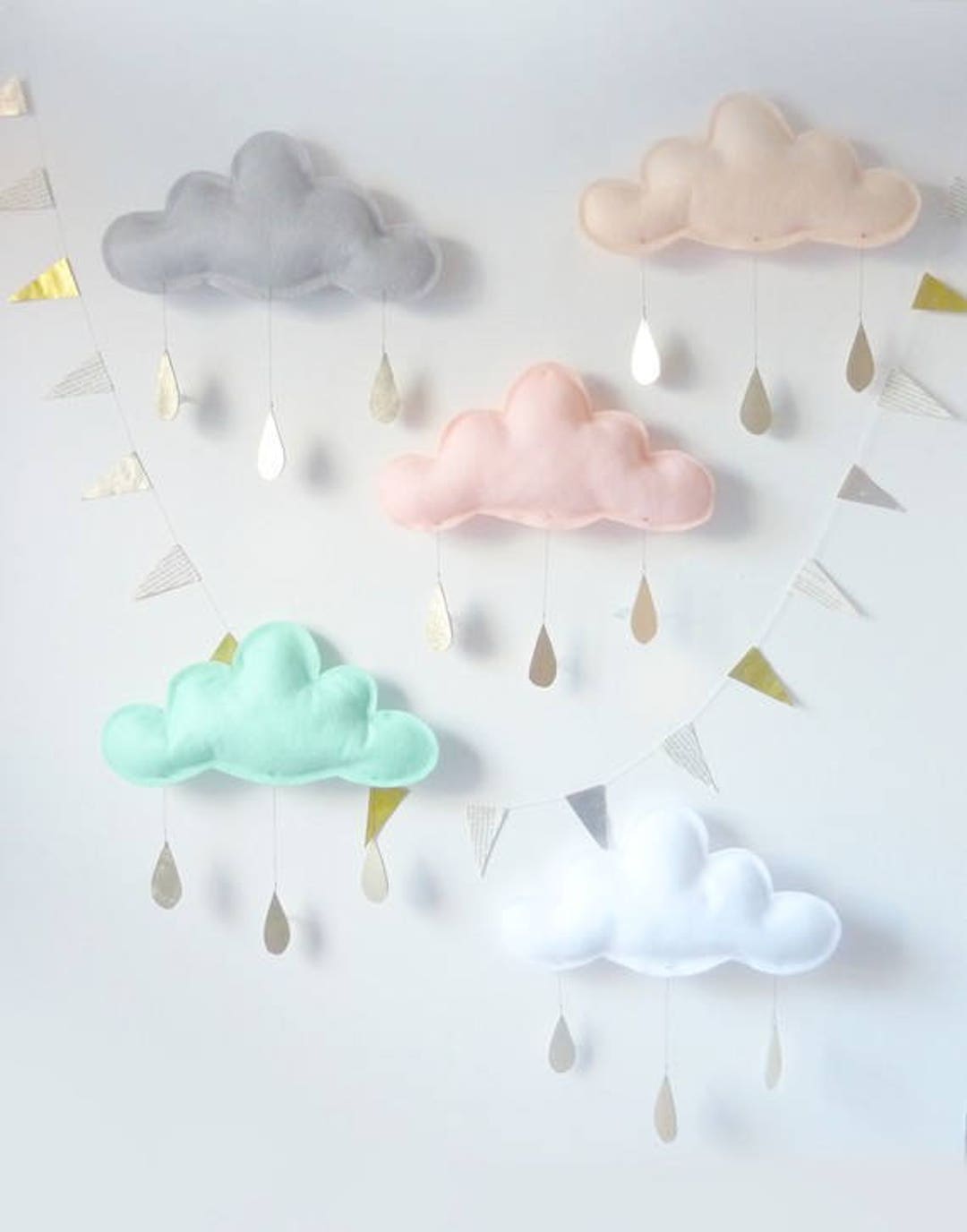 Cloud Wall Hanging Decor Kids Room Decor Baby Room Decor - Etsy