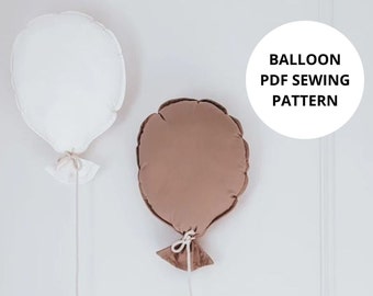 Balloon PDF pattern, Balloon Sewing Pattern, DIY Balloon, Birthday balloons, PDF Pattern & Tutorial, Instant download