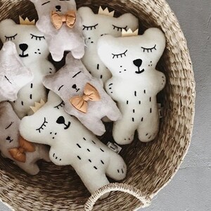 Schattige knuffel TEDDY of IJSBEER Handgemaakte knuffels Wildlife knuffel Knuffelvriend Genderneutraal Babyshower Verjaardagscadeau kinderen
