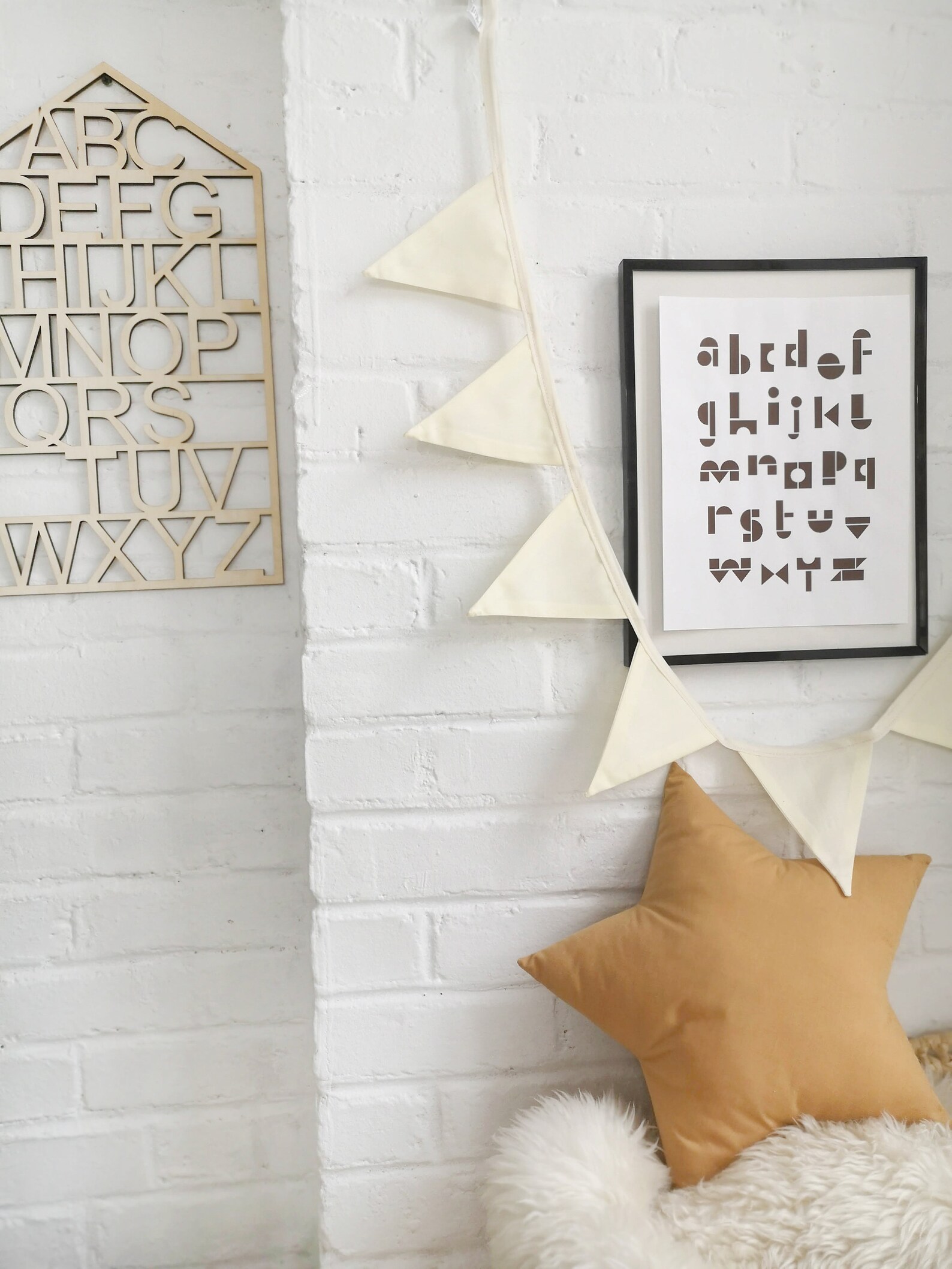 Ivory Bunting Garland Bunting Garland Fabric Bunting Etsy Canada