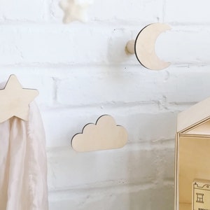 保育園の壁掛けフック、子供部屋用壁掛けフック、壁掛けフック、星型壁掛けフック、子供部屋フック、ベビールーム装飾、男の子用保育園装飾、ボヘミアンベビー