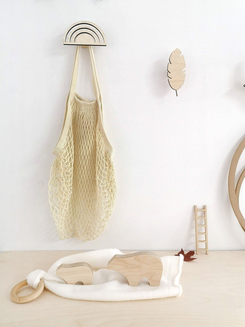 Rainbow Wall Hook Nursery Wall Hook Rainbow Nursery Decor Etsy