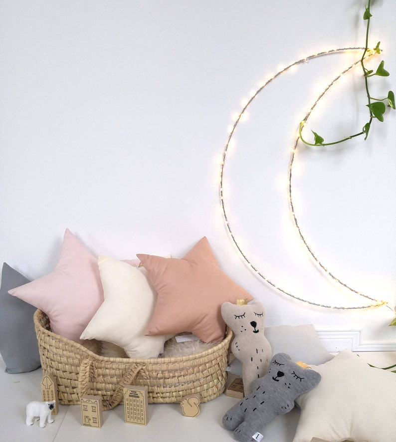 Star Cushion Star Pillow Pillow Star Nursery Decor Moon Etsy UK