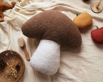 Toadstool Pillow, Mushroom pillow, Bohemian-themed nursery decor, Mushroom Throw Pillow,  Boho nursery Throw Pillow, Mushroom Home Decor