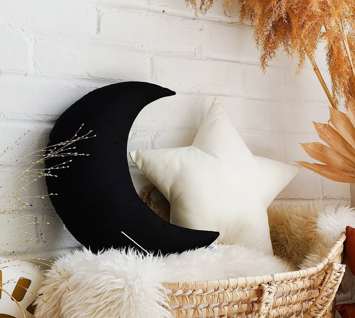 Crescent moon pillow clearance