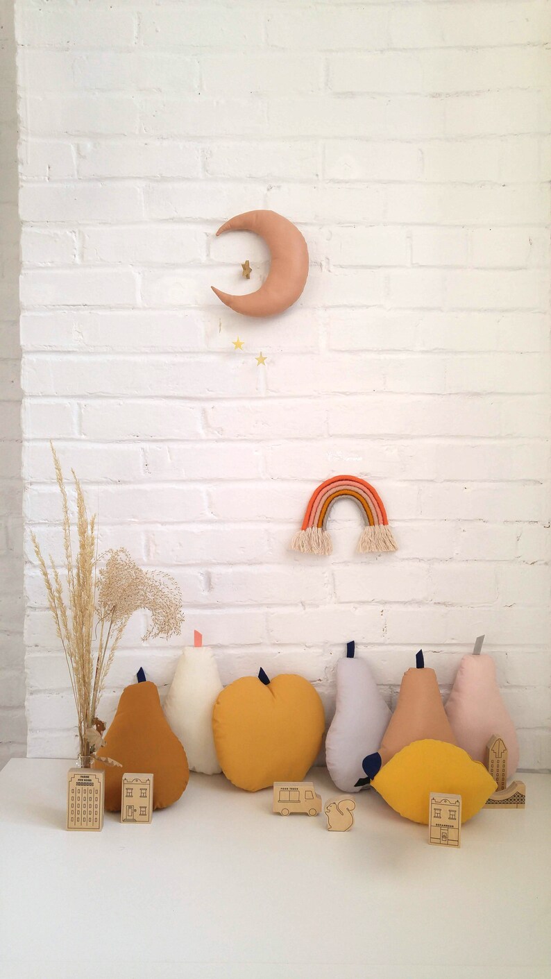 Moon nursery decor Moon Mobile with stars Moon Nursery Etsy