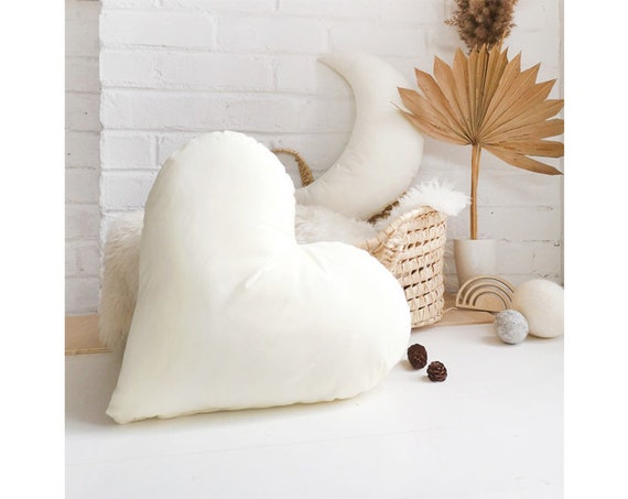 Almohada de corazon almohadas decorativas de corazon almohada para regalo de San Valentin almohada de guarderia de corazon decoracion de guarderia de genero neutro decoracion de Heart Kidsroom Etsy Me...