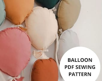 Balloon PDF pattern, Balloon Sewing Pattern, DIY Balloon, Birthday balloons, PDF Pattern & Tutorial, Instant download