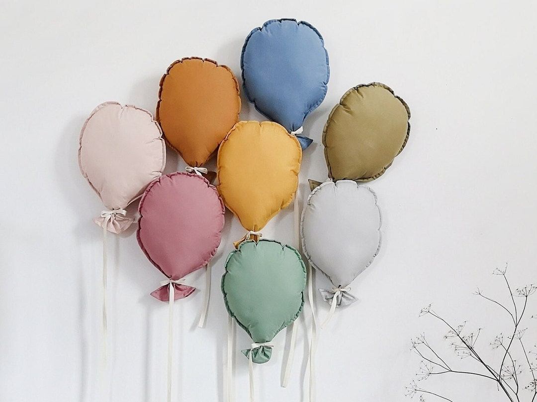 Fabric Balloons Wall Decor, Custom Color Birthday Balloons, Wedding Decor Fabric balloon, Nursery Decor Balloon Wall Hanging Baby Shower