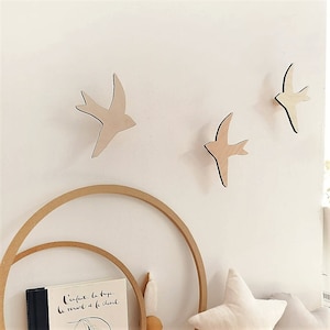 Wall Hooks, Bird Hook, Wooden Nursery Hooks, Wooden Wall Hook, Hook, Bird Hook, Wall Hooks For Kids, Nursery Decor, Kidsroom Decor