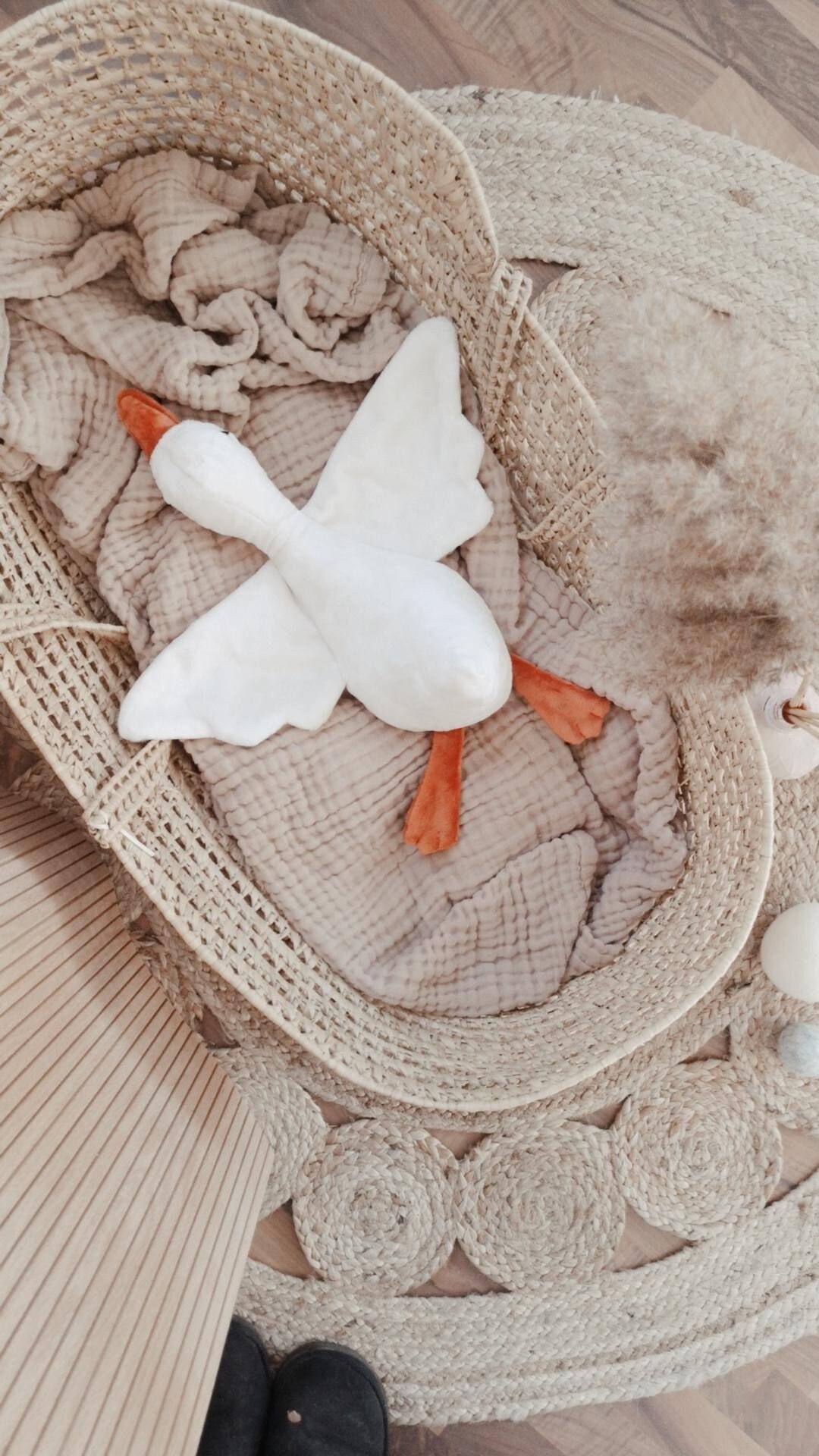 White Goose Plush Toy Goose Plush Toy Stuffed Animal Plush Etsy