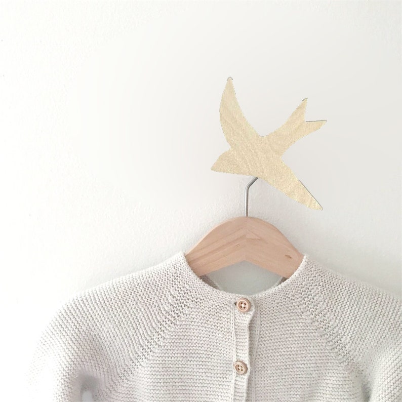 Wall Hooks Bird Hook Wooden Nursery Hooks Wooden Wall Hook Etsy