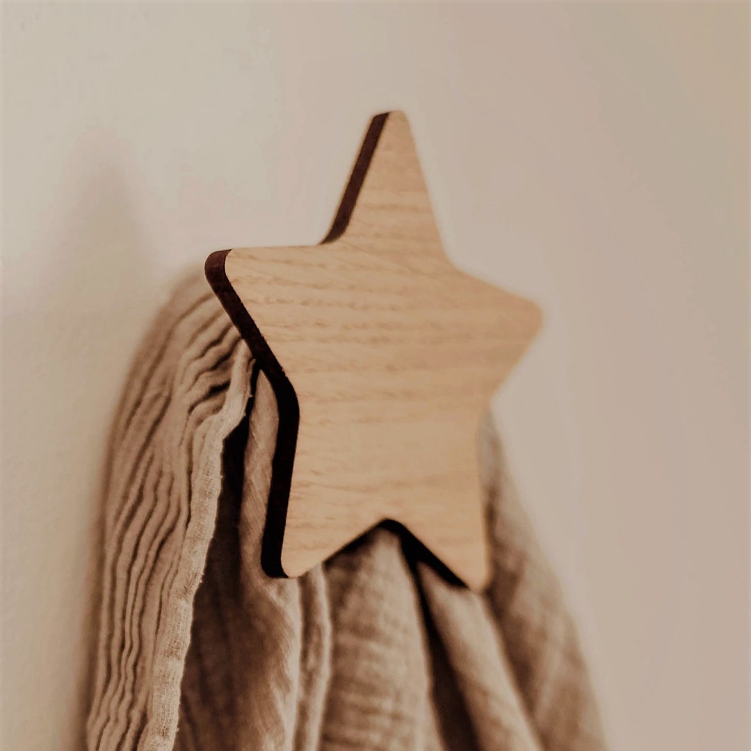 Star Clothes Hook, Star Wall Hooks for Kidsroom, Wall Hooks, Star Wall