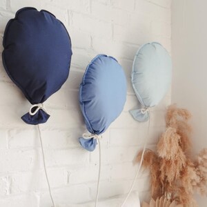 Blue Balloon Wall Decor, Boy Baby Shower Decor, Toddler Boy Birthday Balloons Decor, First Birthday, Custom Nursery Decor Fabric Balloons
