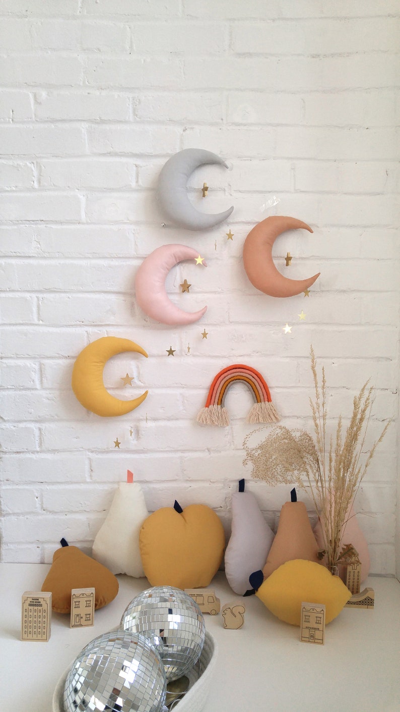 Moon Wall Nursery Decor Magical Theme Nursery Moon Space - Il 794xN.1770221553 R3rm