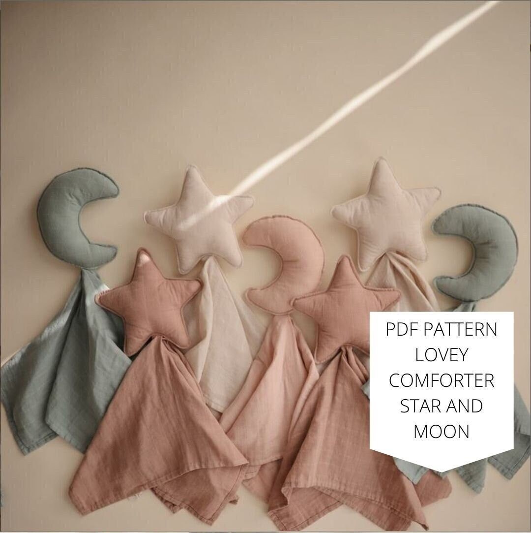 Muslin Lovey Security Blanket Sewing Pattern PDF Instant Etsy