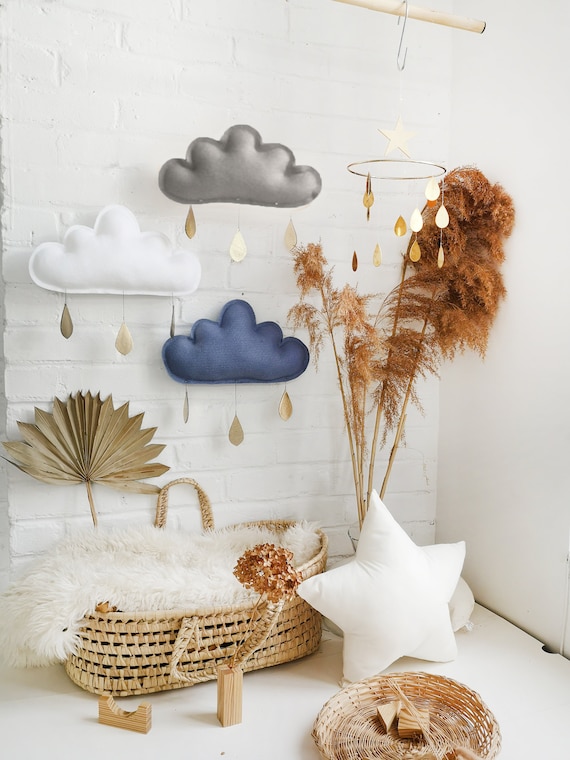Mobile nuage The Butter Flying Nuage décoratif-chambre bébé chambre bébé  garçon-déco chambre bébé-naissance -  Canada