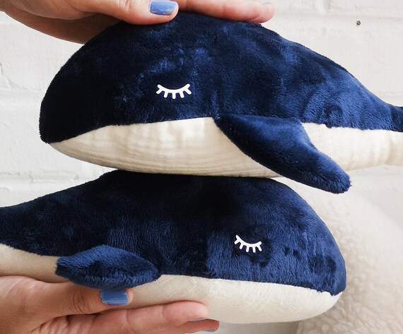 Whale Plush, Humpback Whale Kawaii Plush, Blue Whale Nursery