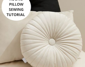 Diy round top throw pillow