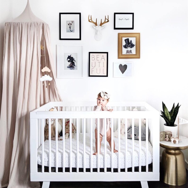 Blush Baby Mobile Blush Nursery Decor Blush Nursery Cloud Etsy