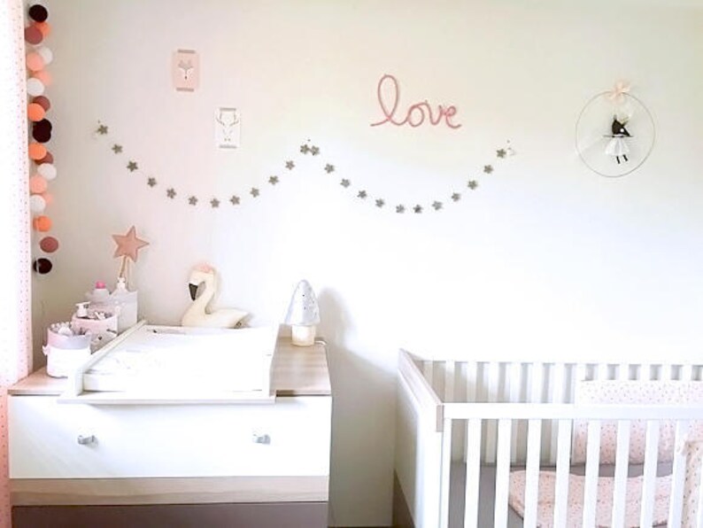 Stars Garland Nursery Star Garland Star Bunting Nursery Etsy