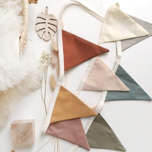 Rainbow Bunting, Bunting Flags, Triangle Garland, Fabric Pennants, Nursery Decorations, Wedding Bunting, String Banner, Fabric Flag Bunting