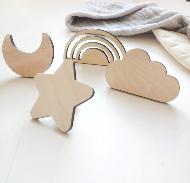 Rainbow Nursery Wall Hooks Wall Hooks for Kidsroom Wall Etsy