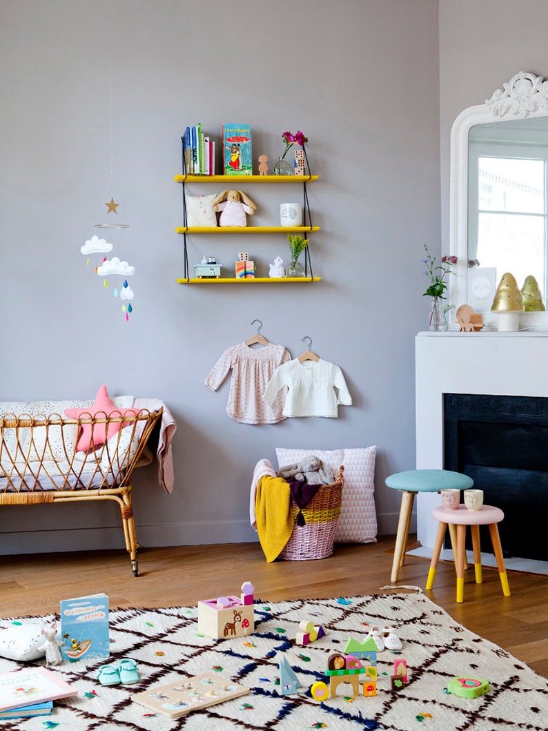 Rainbow star cloud baby mobile cloud mobile.Nursery decor Etsy