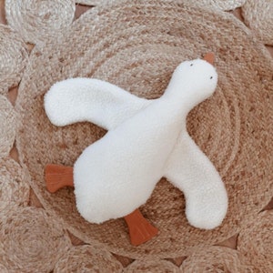 Goose plush toy, Duck plush toy, Stuffed animal plush, Animal-shaped Pillows, Gender Neutral Baby Shower Gift Goose Lovey