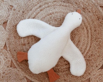 Goose plush toy, Duck plush toy, Stuffed animal plush, Animal-shaped Pillows, Gender Neutral Baby Shower Gift Goose Lovey