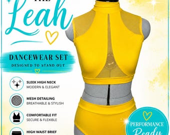 Dance Competition Costume: Two Piece Jazz Leotard Set