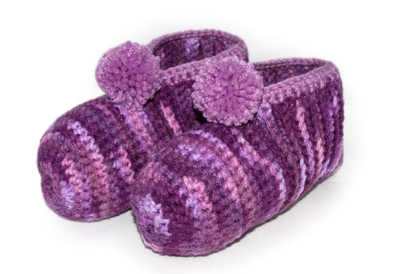 purple house slippers