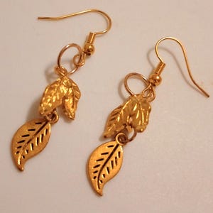 leaf earrings
