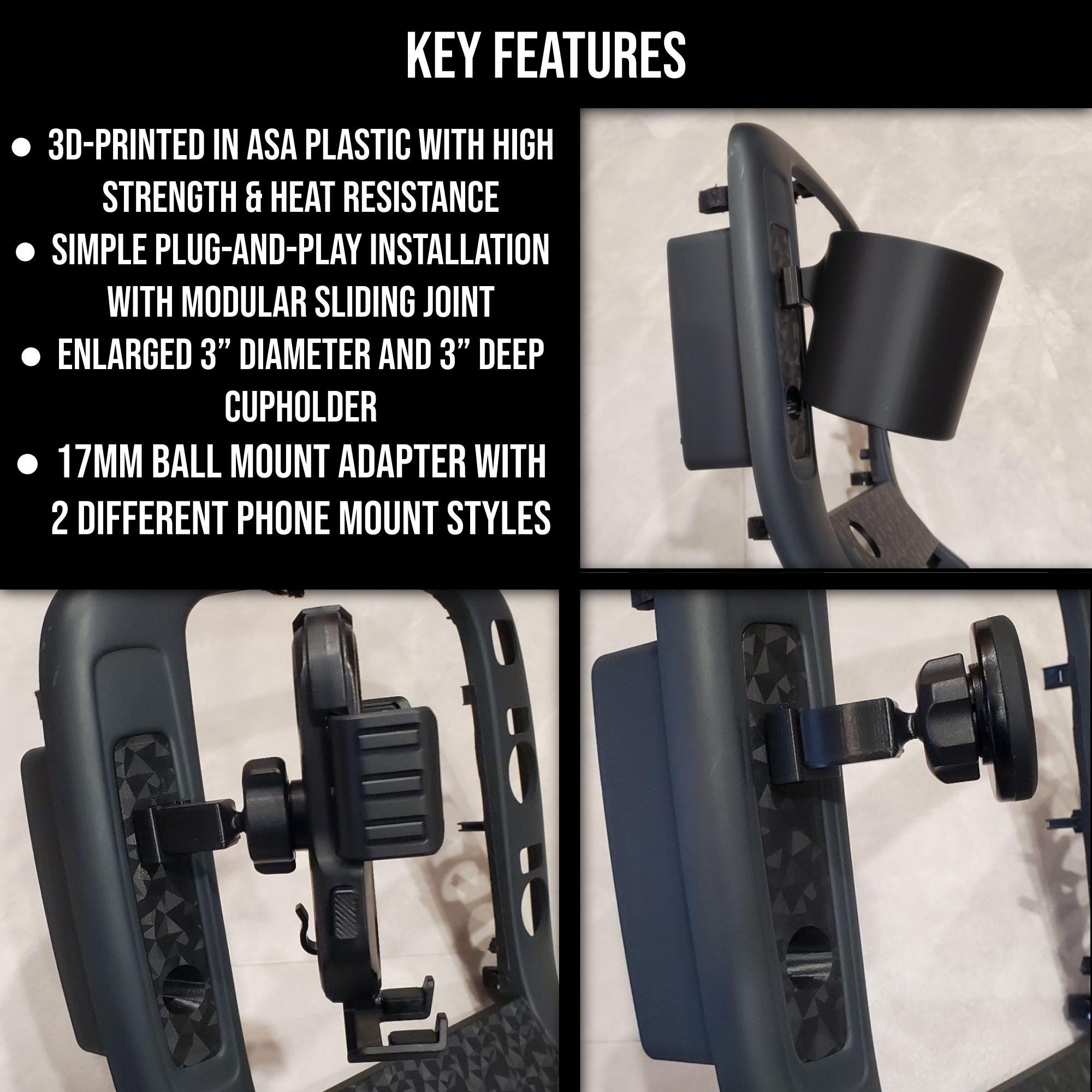 Modular Phone Mount & Cupholder for 1991-2000 Toyota Soarer - Etsy