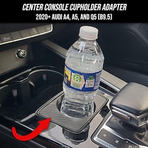 Center Console Cupholder Adapter for 2020+ Audi A4, A5, and Q5 (B9.5)