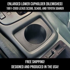 BLEMISHED Enlarged Lower Cupholder for 1991-2000 Lexus SC300, SC400, & Toyota Soarer