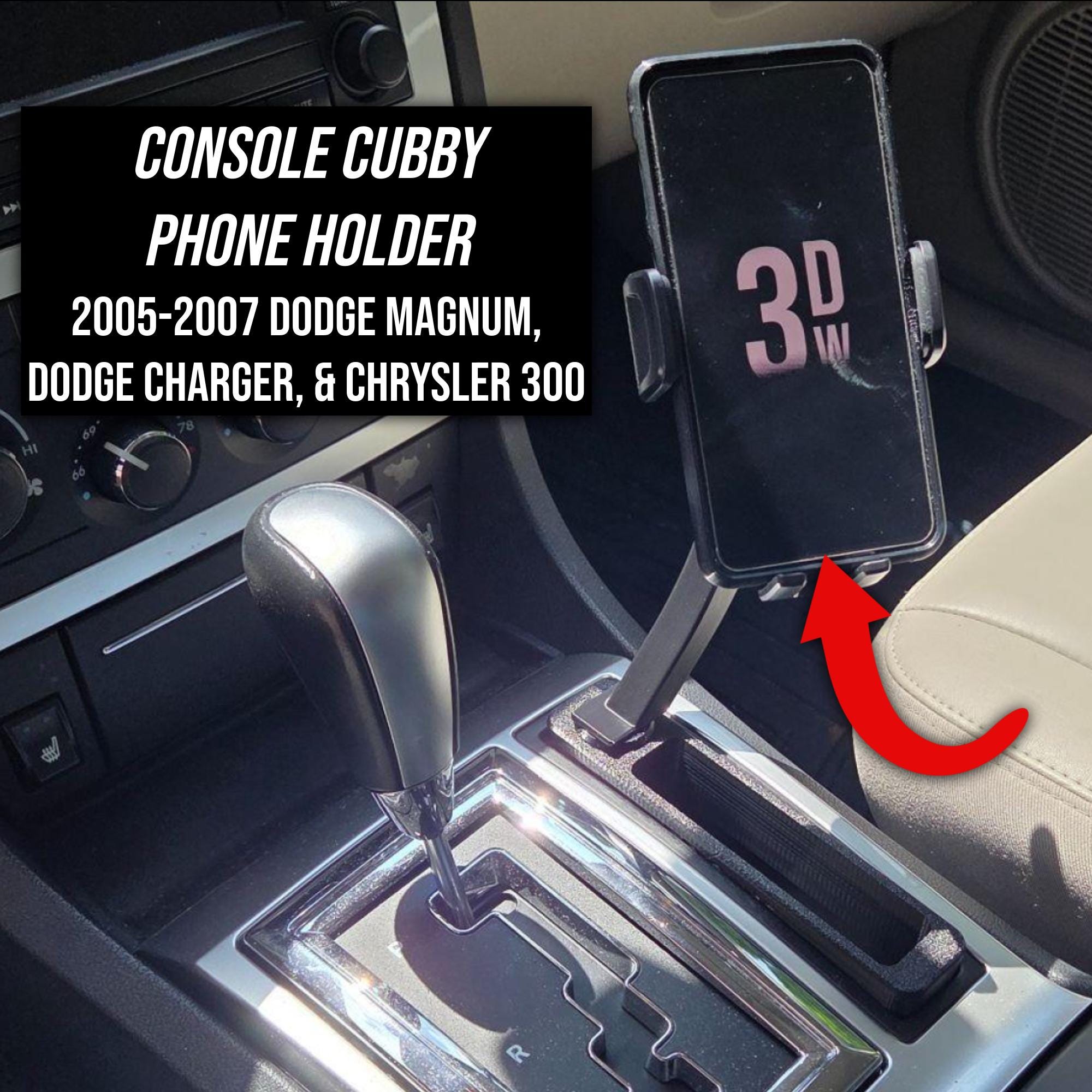 Console Cubby Phone Mount for 2005-2007 Chrysler 300 Dodge
