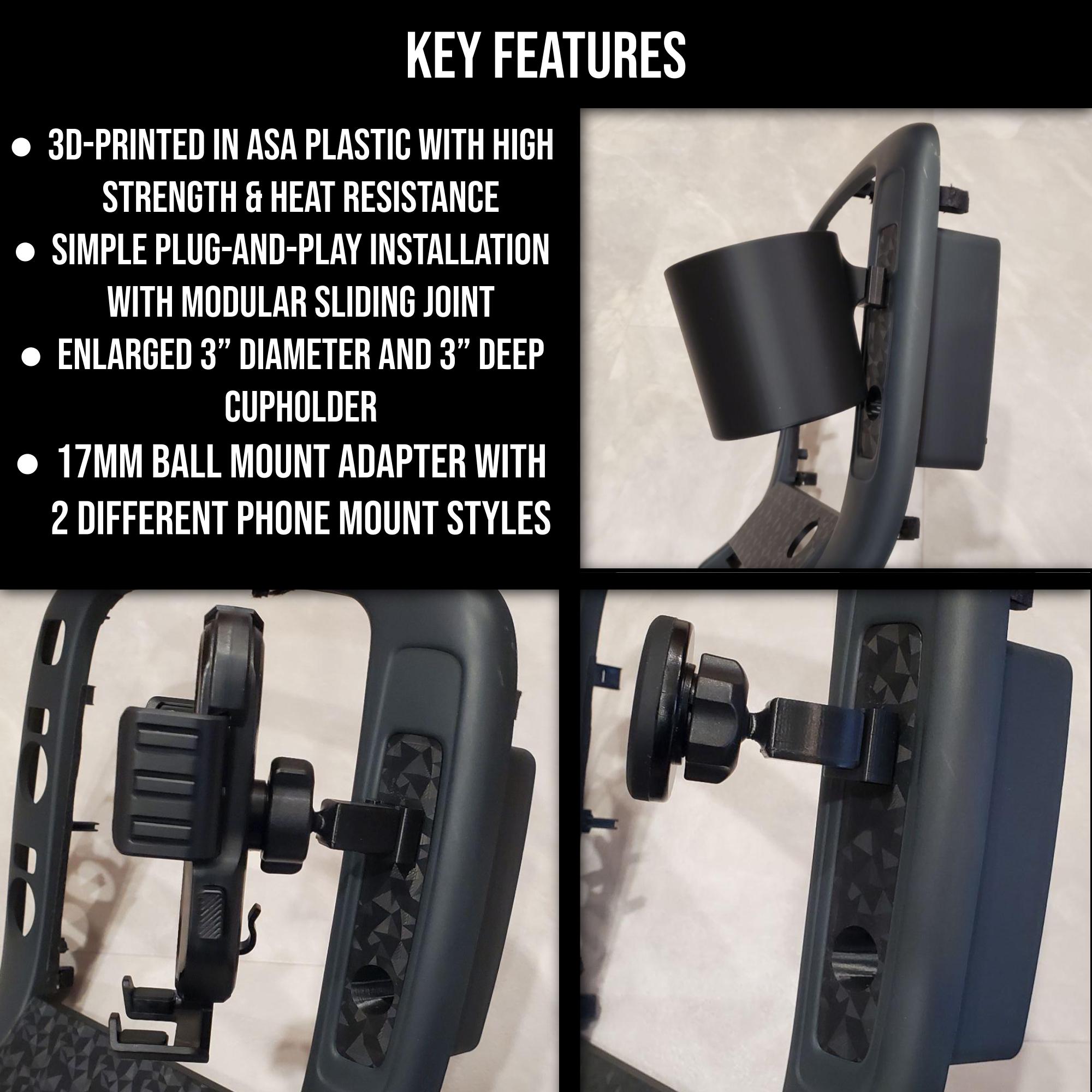 Modular Phone Mount & Cupholder for 1992-2000 Lexus SC300 / SC400