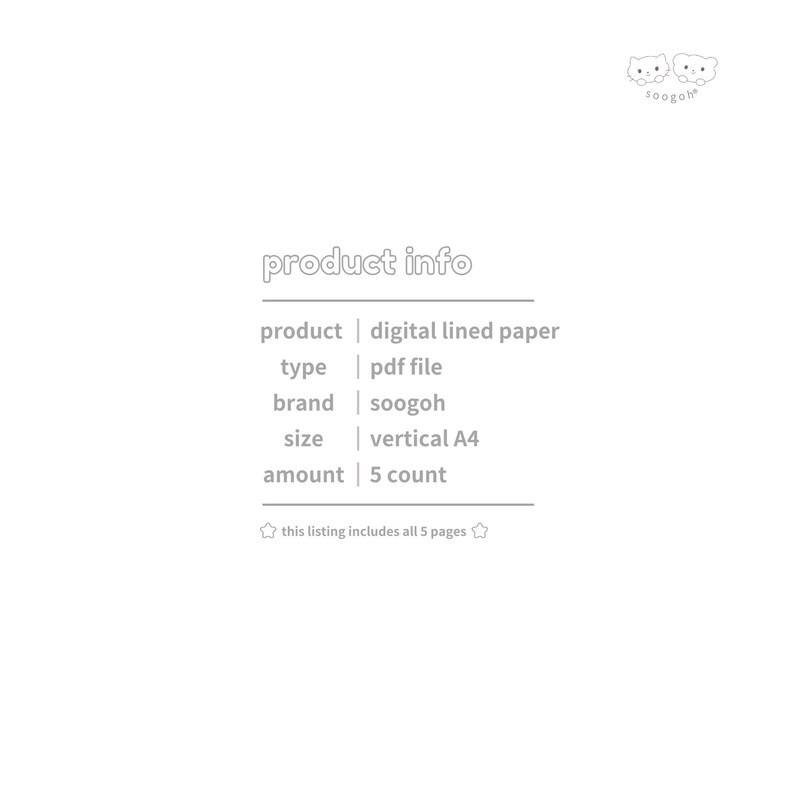 Digital Lined Paper - Etsy