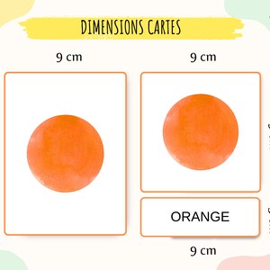 Cartes pour apprendre les couleurs, jeu carte Montessori initiation aux couleurs, activité enfants maternelle, IEF, téléchargement numérique image 5