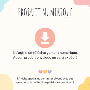 Il est noté qu’il s’agit d’un téléchargement numérique. Aucun produit physique ne sera expédié. N’hésitez pas à me contacter si vous avez des questions, je me ferais un plaisir de vous aider.